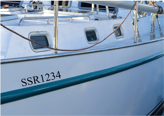 SSR Boat decals set of 3 at approx 30mm high